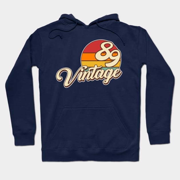 Vintage 1989 Birthday Hoodie by Styleuniversal